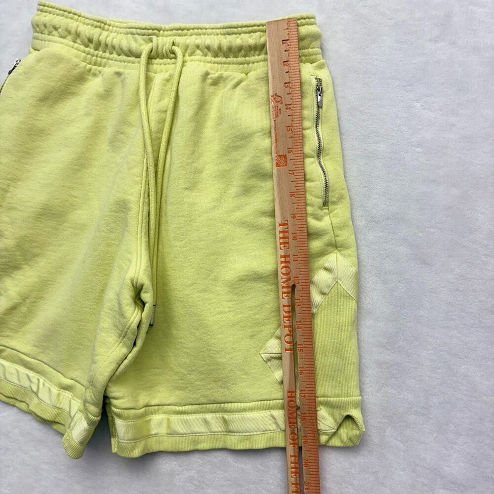 Jordan Black Cat Diamond Fleece Shorts AV5017-335 Luminous Green Mens Size M - Picture 12 of 13